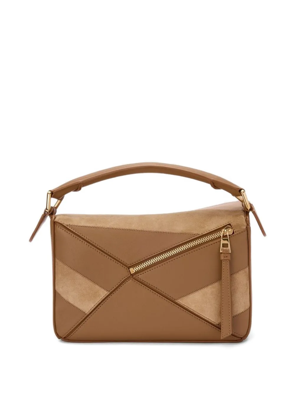 LOEWE small Puzzle striped tote bag - Bruin