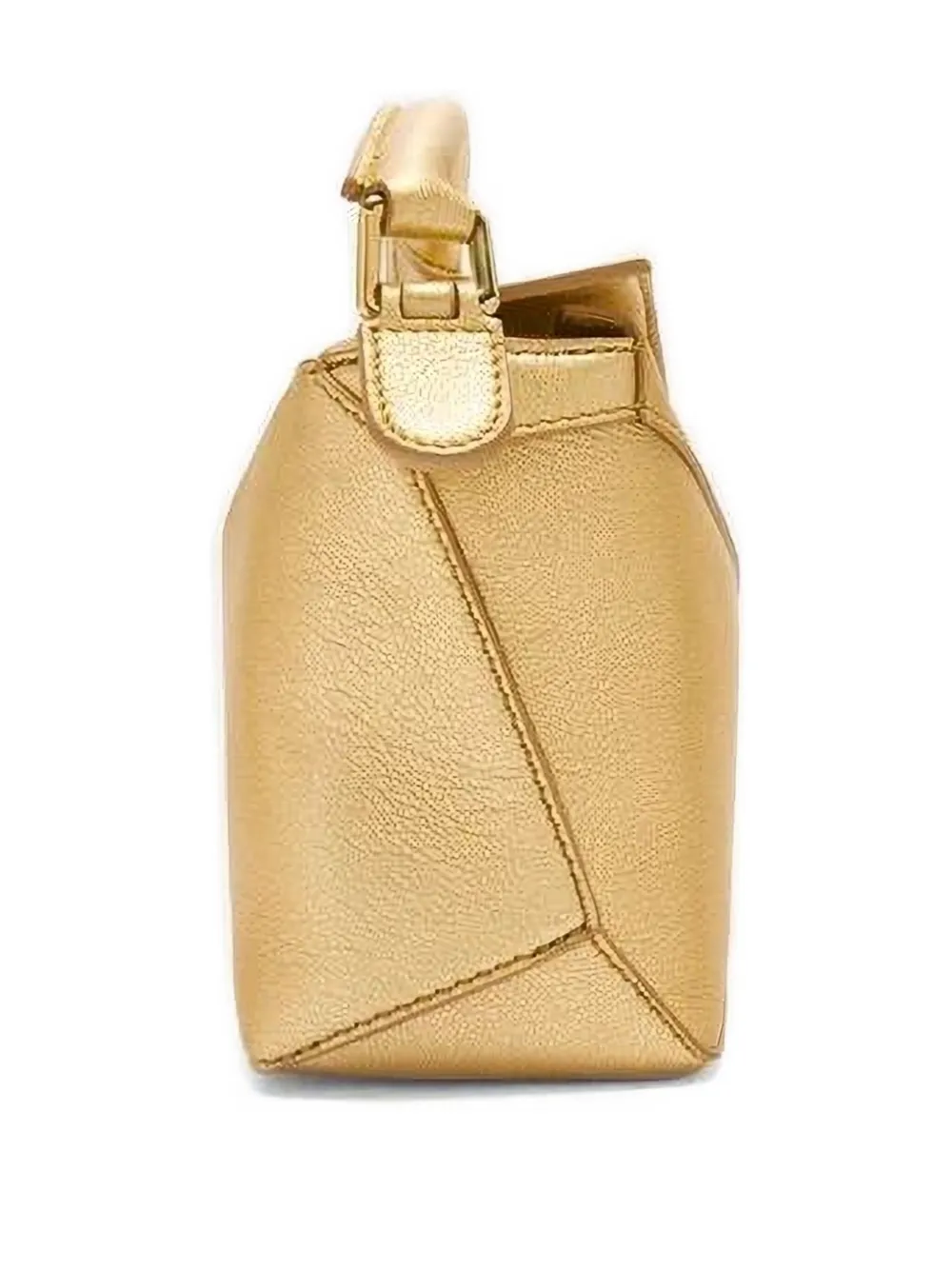 LOEWE Puzzle Edge mini-tas Goud