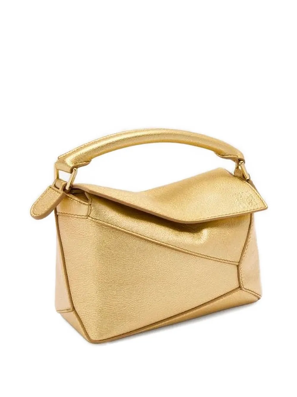LOEWE Puzzle Edge mini-tas Goud