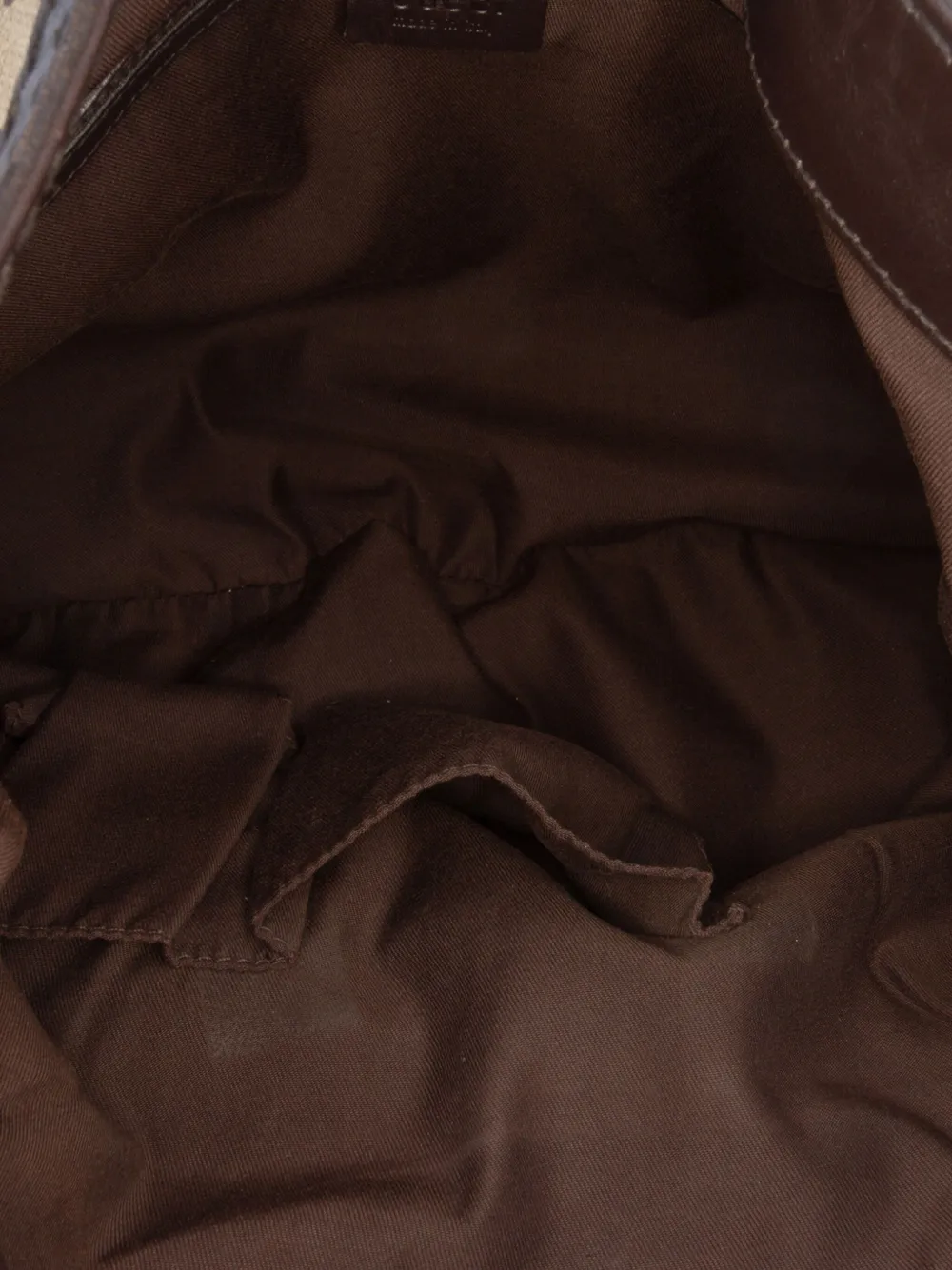 Pre-owned Gucci 2016-2025 Large Gg Canvas Dialux Queen Hobo Bag In Brown