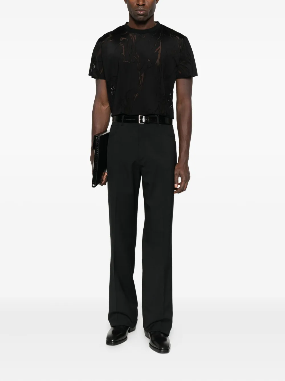 LGN LOUIS GABRIEL NOUCHI T-shirt met print - Zwart
