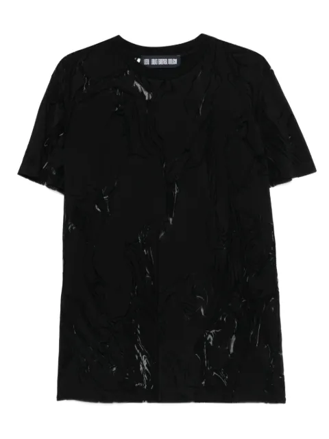 LGN  LOUIS GABRIEL NOUCHI  marble-print short-sleeve T-shirt