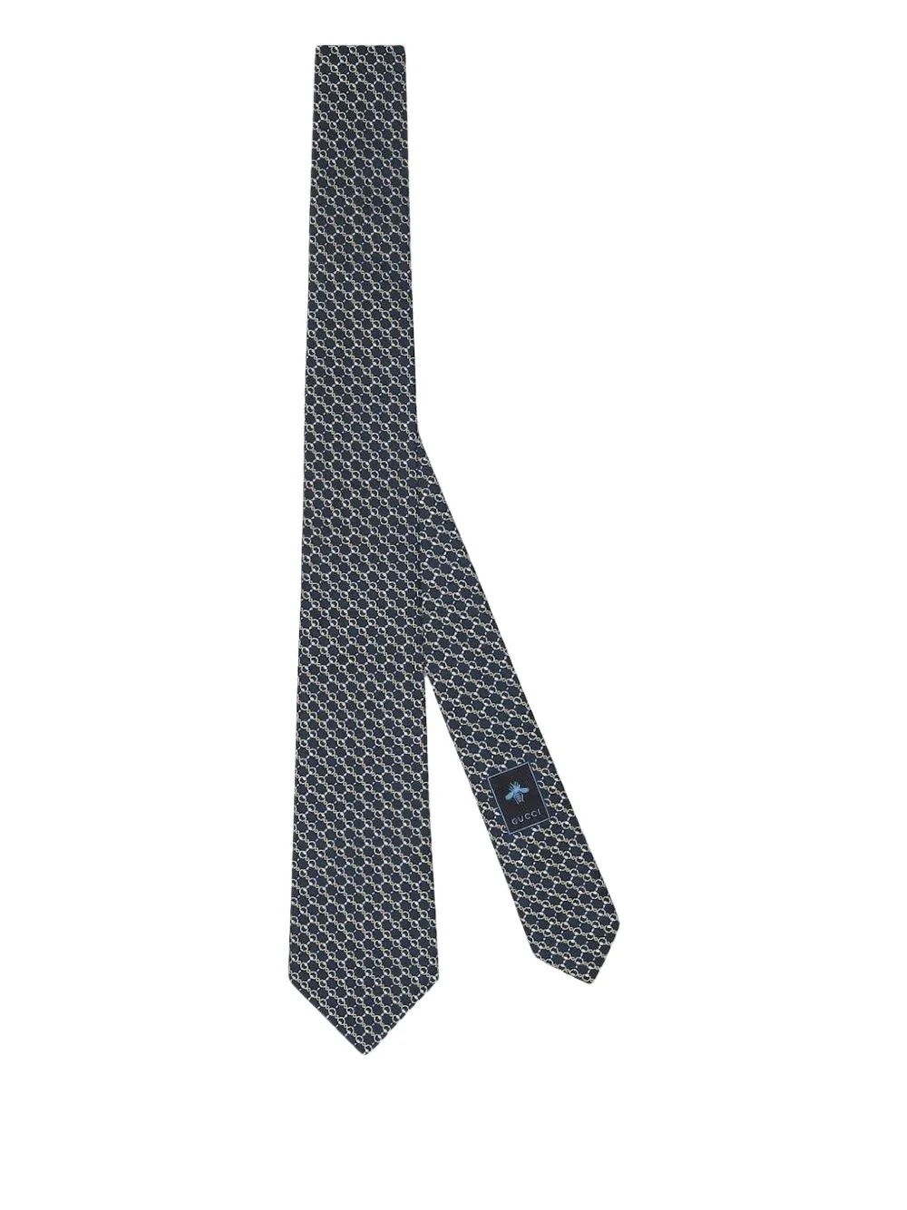Gucci cirkelmönstrad sidenslips | blå | Image 1