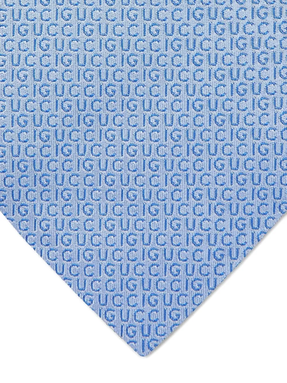 Gucci Stropdas logoplakkaat Blauw