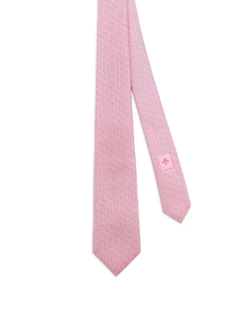 Gucci logo-plaque silk tie
