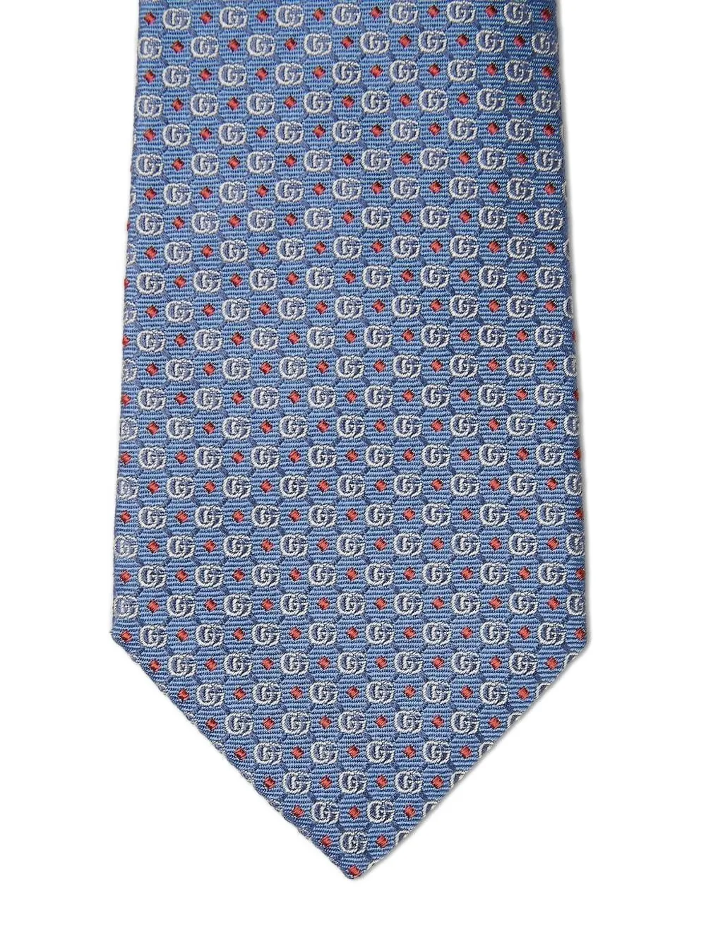 Gucci Zijden stropdas met GG-monogram - Blauw