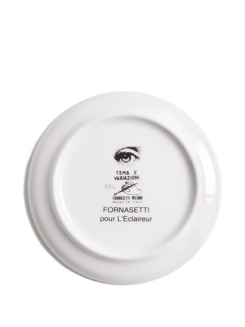 Fornasetti Woman-face Porcelain Plate (10cm) In White