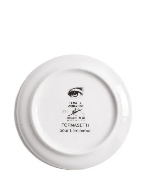 Fornasetti woman-face porcelain plate (10cm)