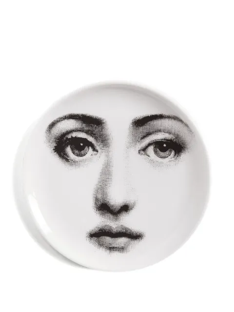 Fornasetti Teller mit Gesicht-Print