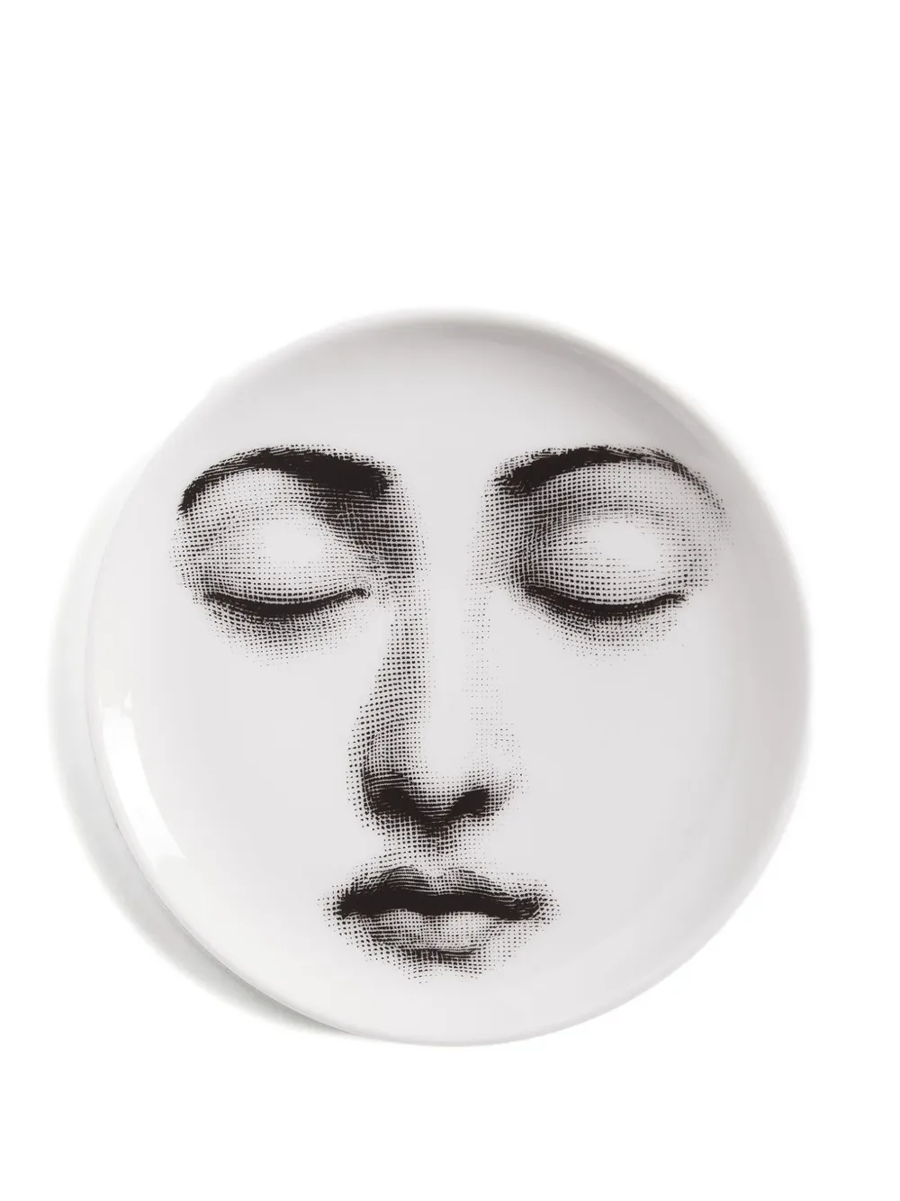 Fornasetti Face-print Porcelain Decorative Plate (10cm) In White