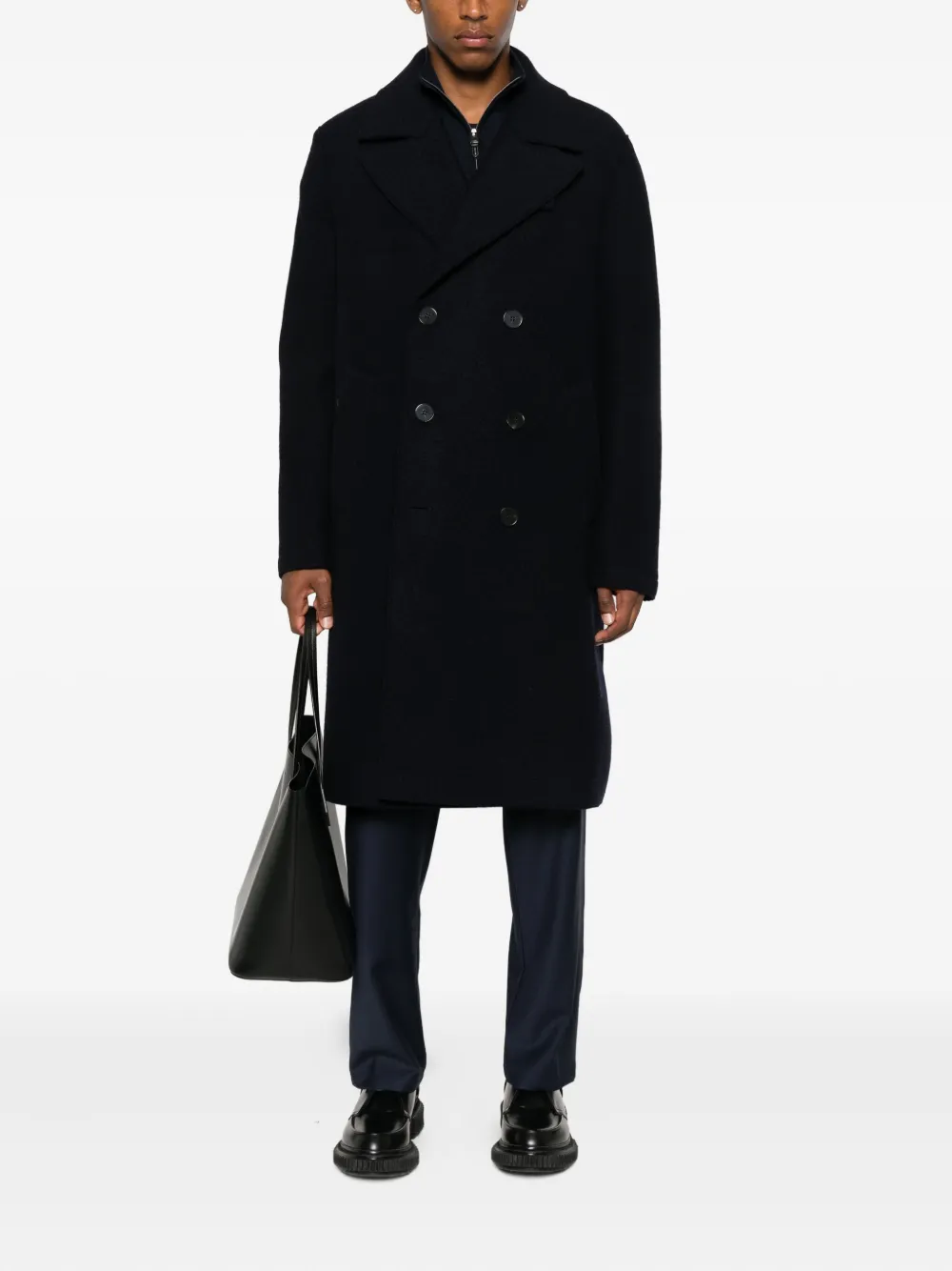Harris Wharf London double-breasted wool coat | Peacoats | Image 2
