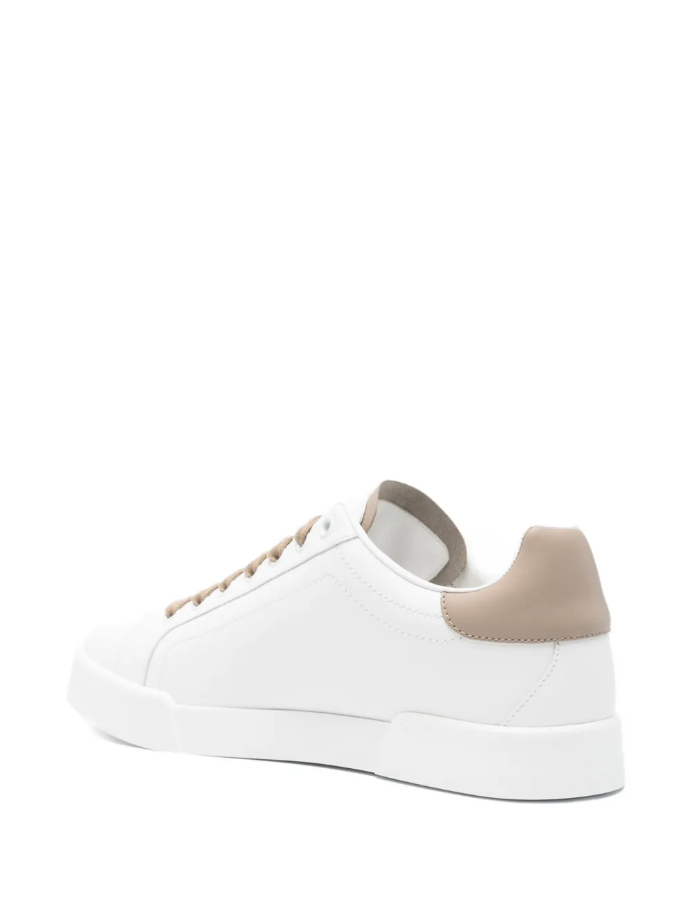 Dolce & Gabbana logo-patch leather sneakers White