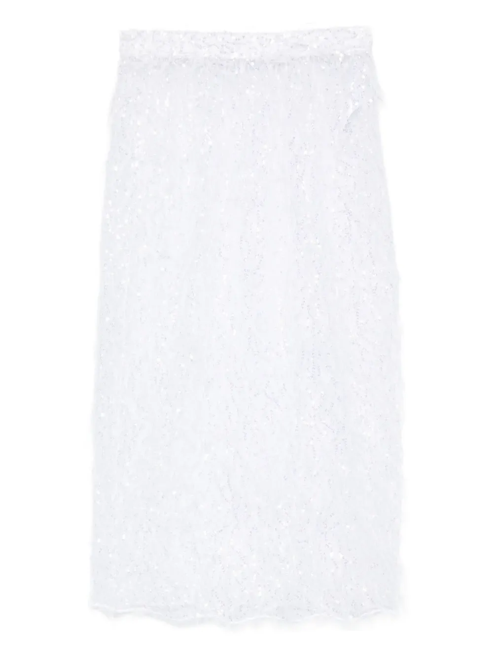 Almaz sequin-embellishment midi skirt | White | Image 1