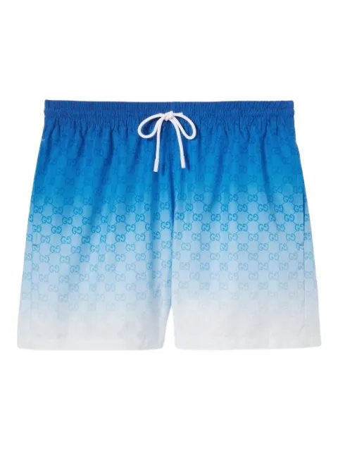 Gucci monogram ombre swim shorts