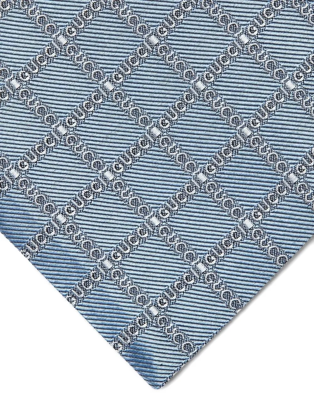 Gucci Zijden stropdas met patroon Blauw