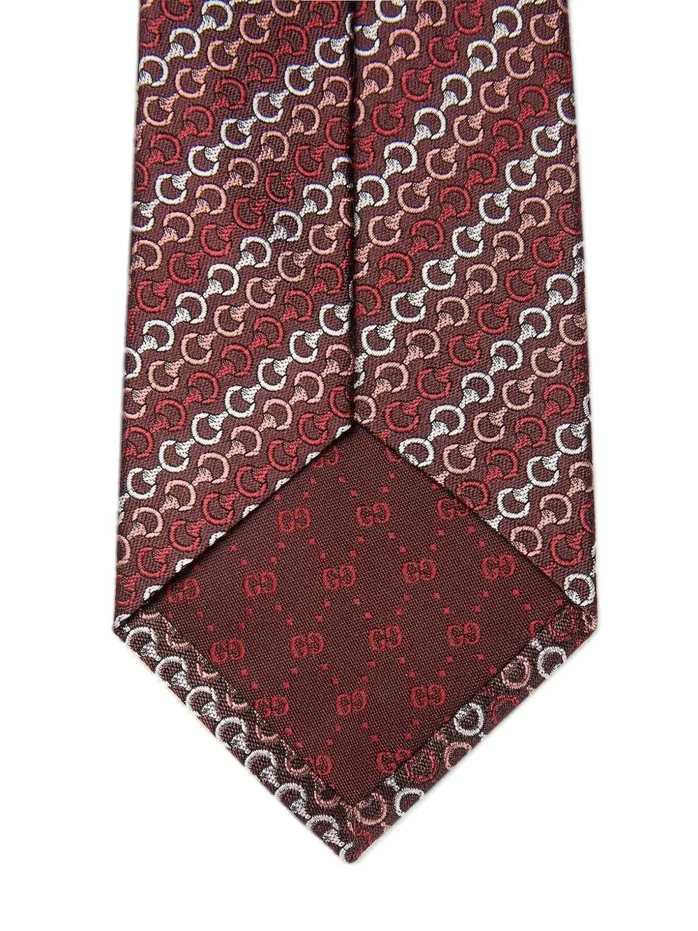 Gucci Horsebit stropdas met ketting Rood