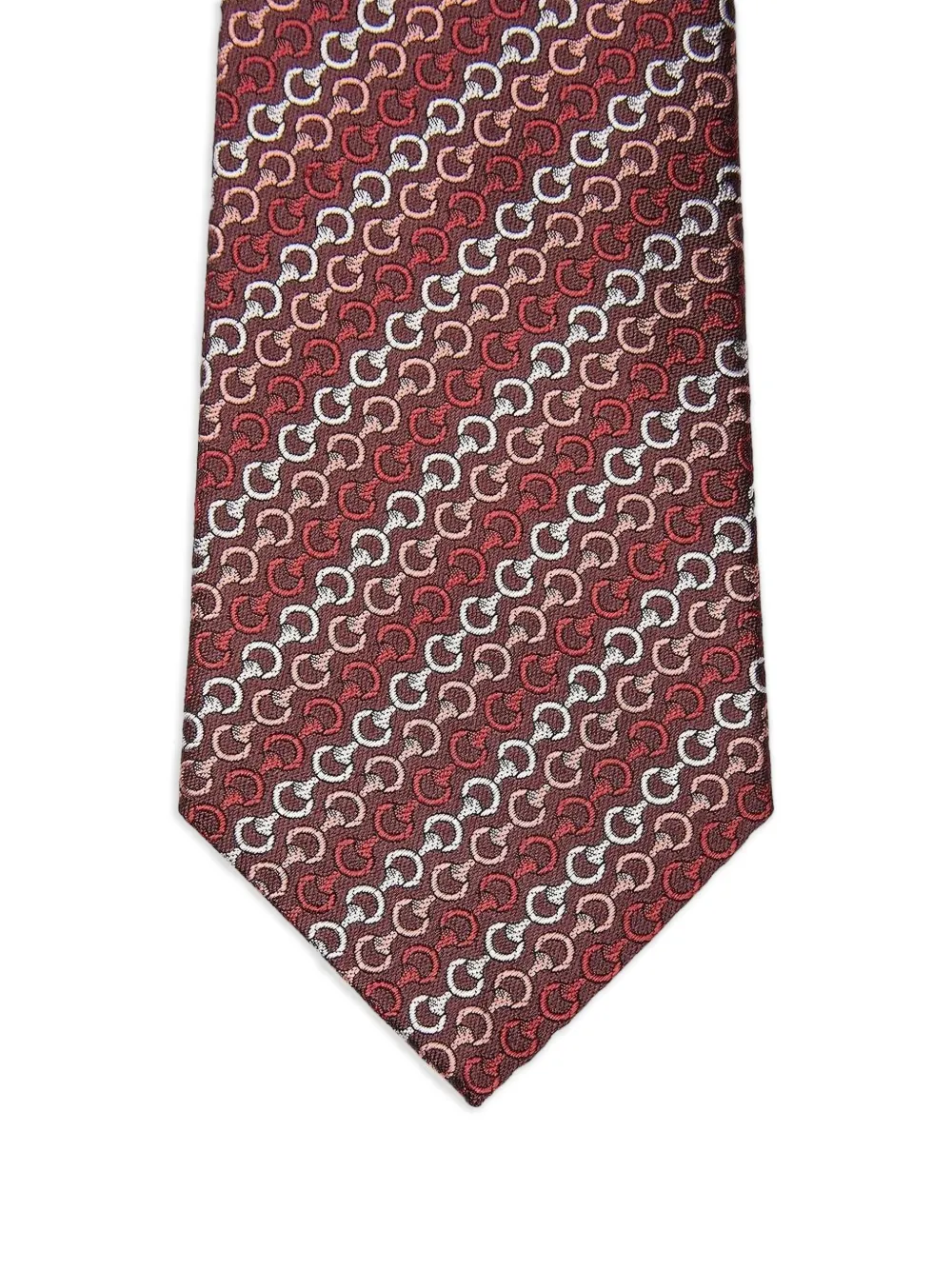 Gucci Horsebit stropdas met ketting Rood