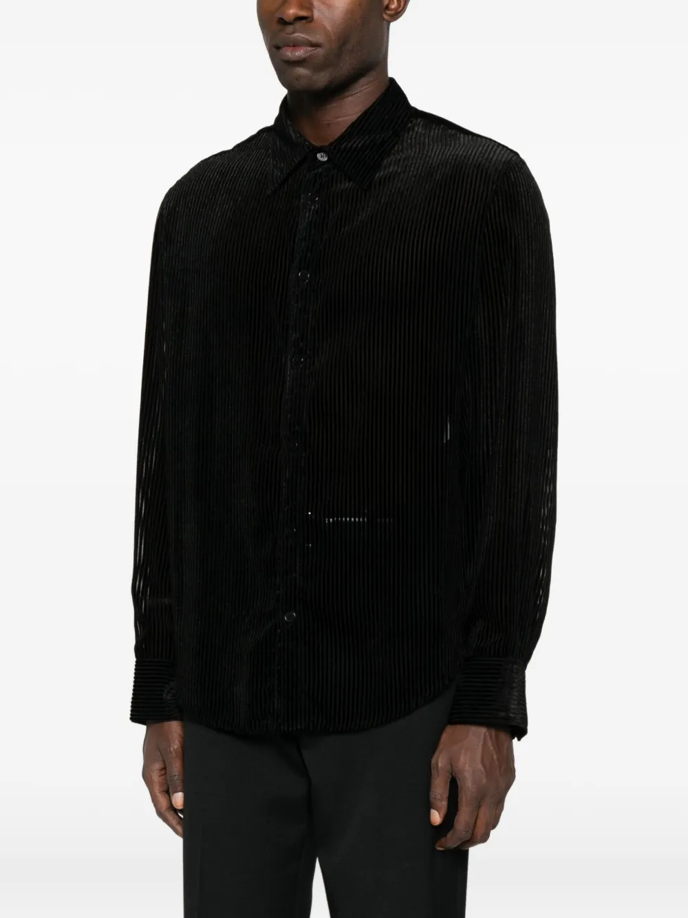 Lgn Louis Gabriel Nouchi Long Sleeve Shirt In Black