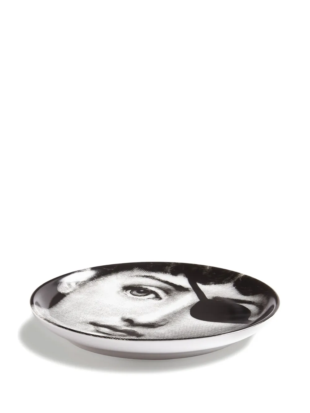 Fornasetti Eye-patch Porcelain Dish In White