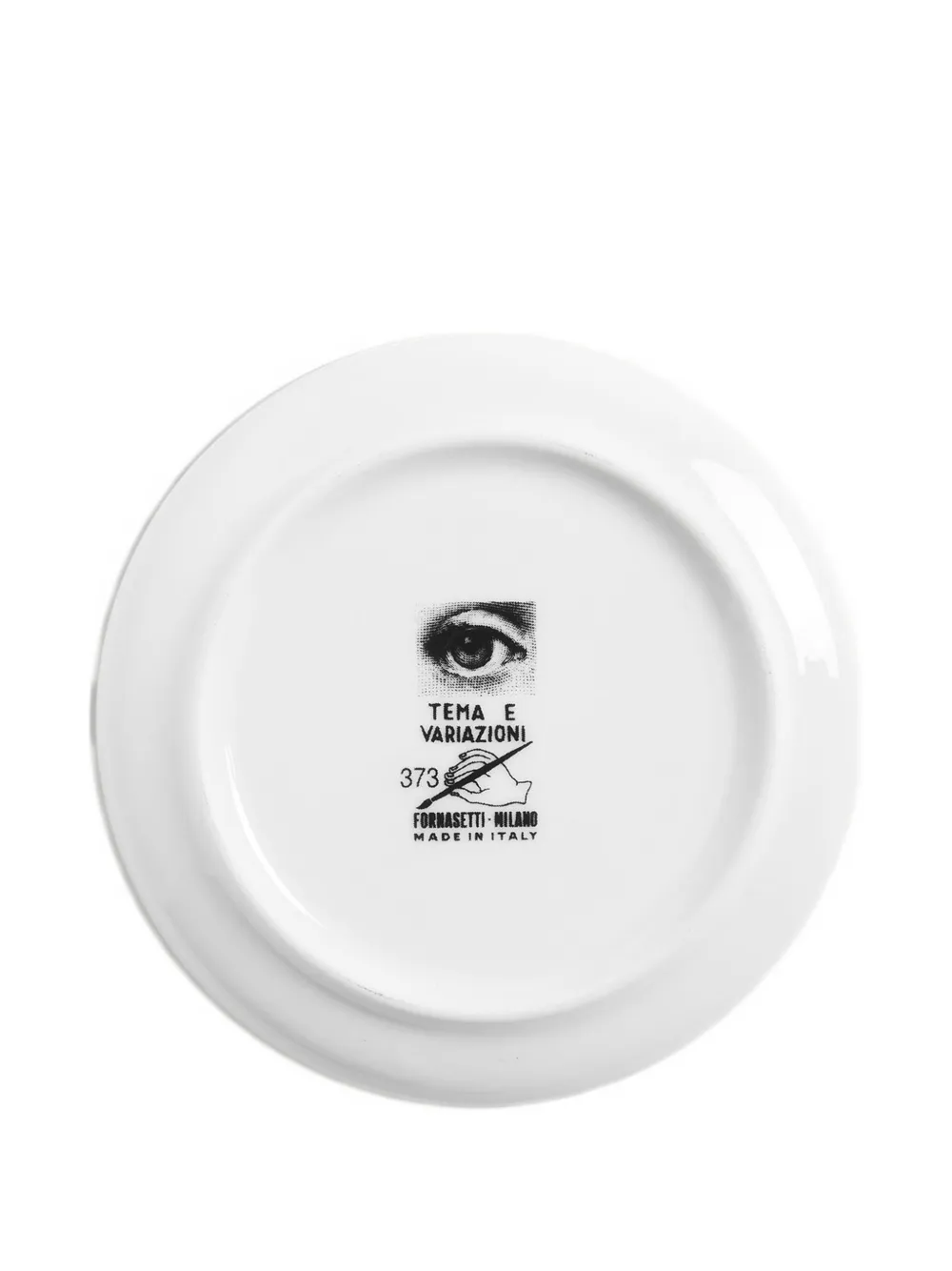 Fornasetti Tema E Variazioni N.373 Plate (10cm) In Black