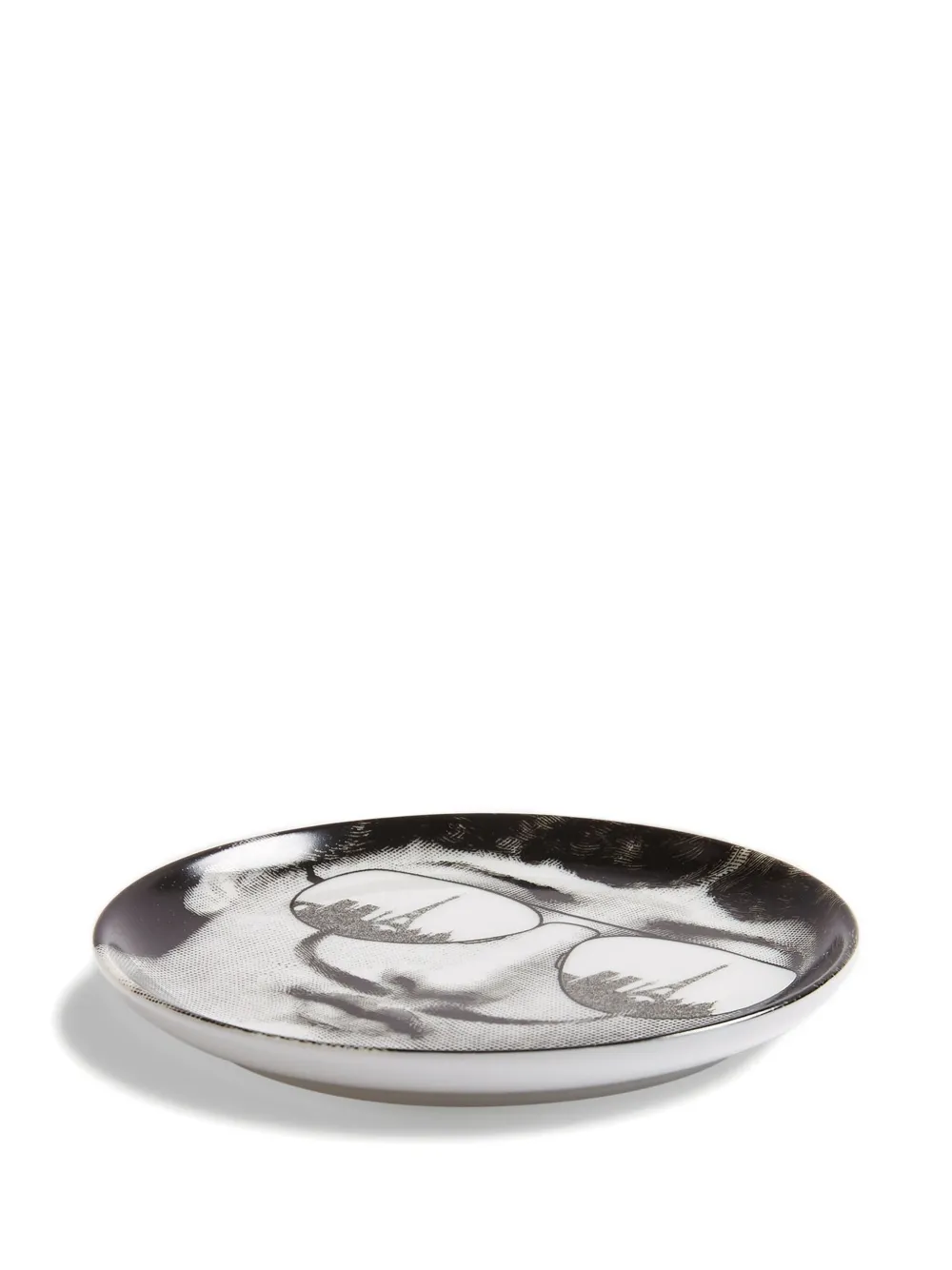 Fornasetti Tema E Variazioni N.373 Plate (10cm) In White