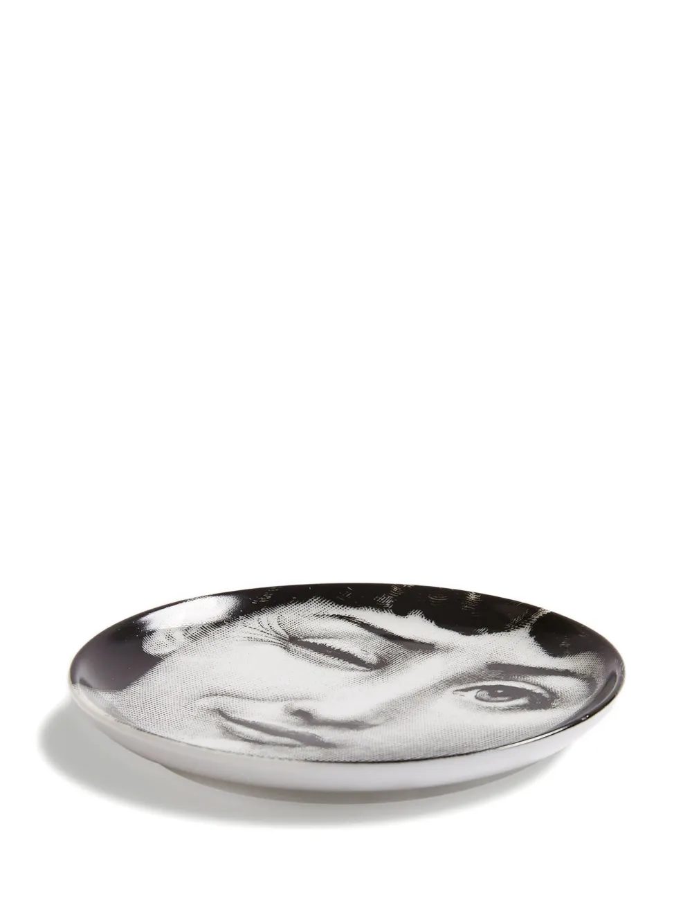 Fornasetti Face-print Porcelain Dish (10cm) In White