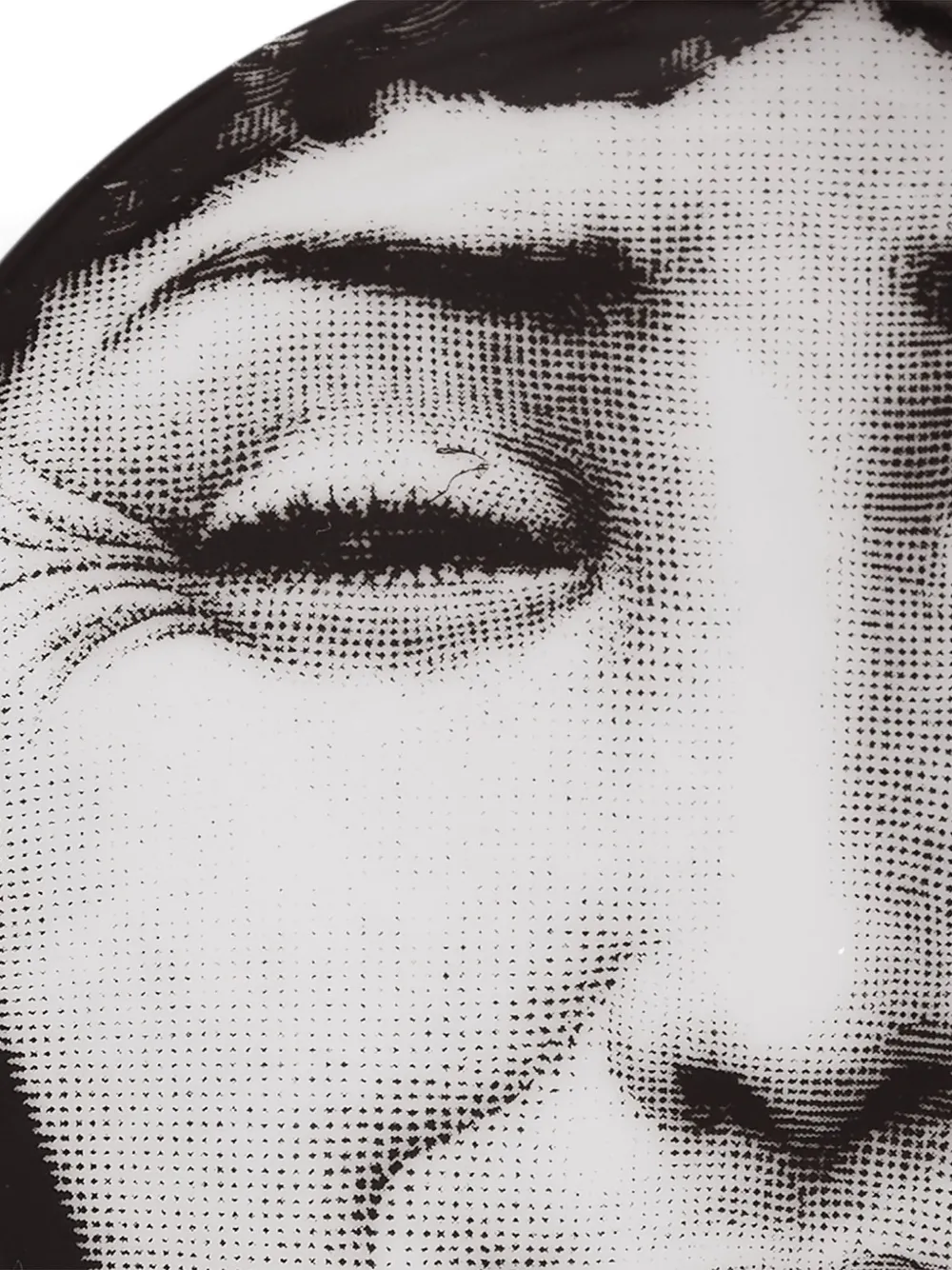 Fornasetti Face-print Porcelain Dish (10cm) In White
