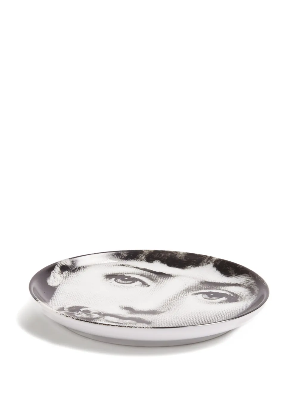 Fornasetti Tema E Variazioni Decorative Coaster In White