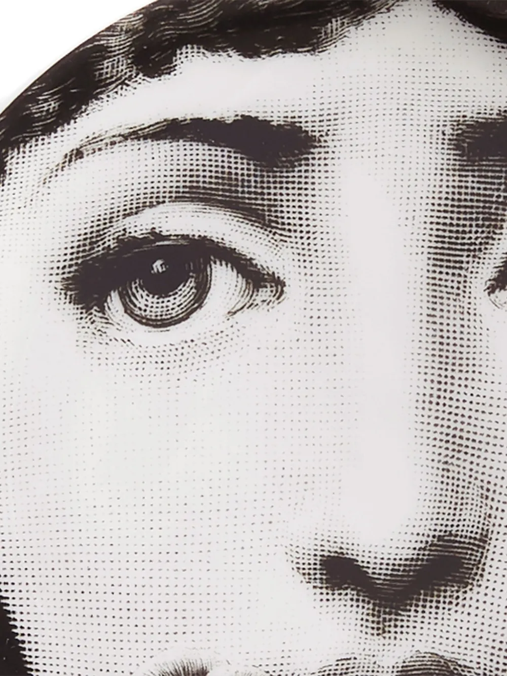 Fornasetti Tema E Variazioni Decorative Coaster In White