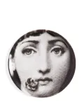 Fornasetti Tema e Variazioni decorative coaster - White
