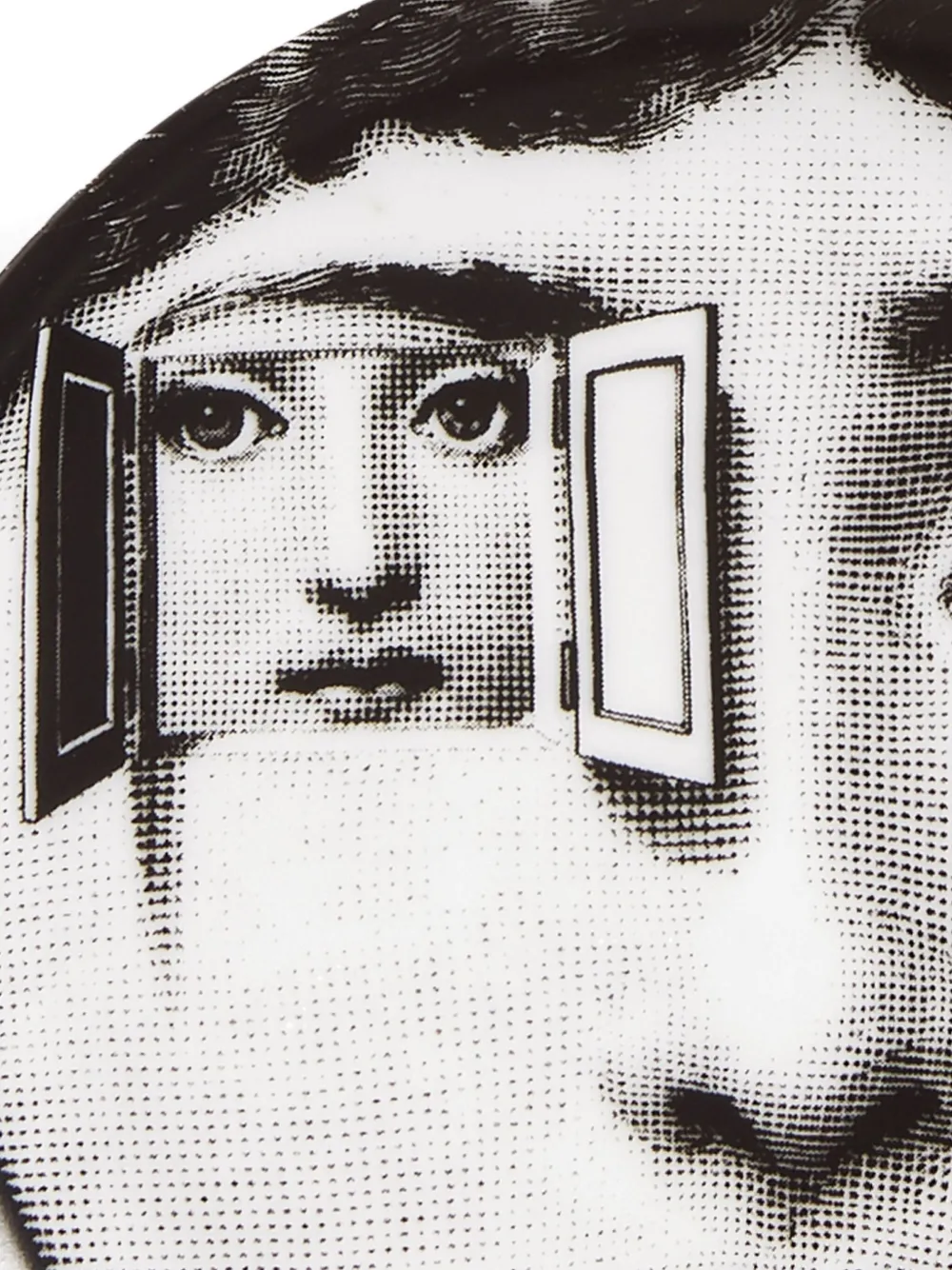Fornasetti Tema E Variazioni N.116 Plate (10cm) In White