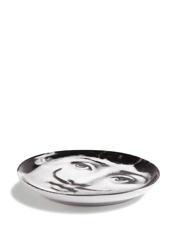 その他 fornasetti Wall plate Tema e Variazioni n.47 in White/Black/Gold