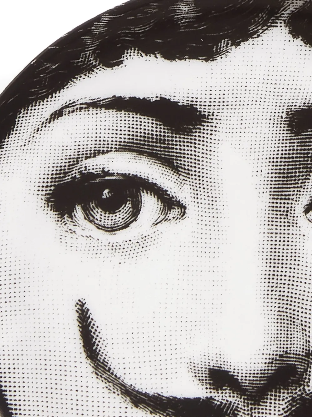 Fornasetti Tema E Variazioni N.21 Plate (10cm) In White