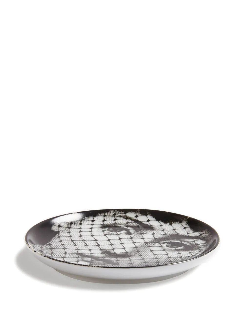 Fornasetti Tema E Variazioni N.78 Plate (10cm) In White