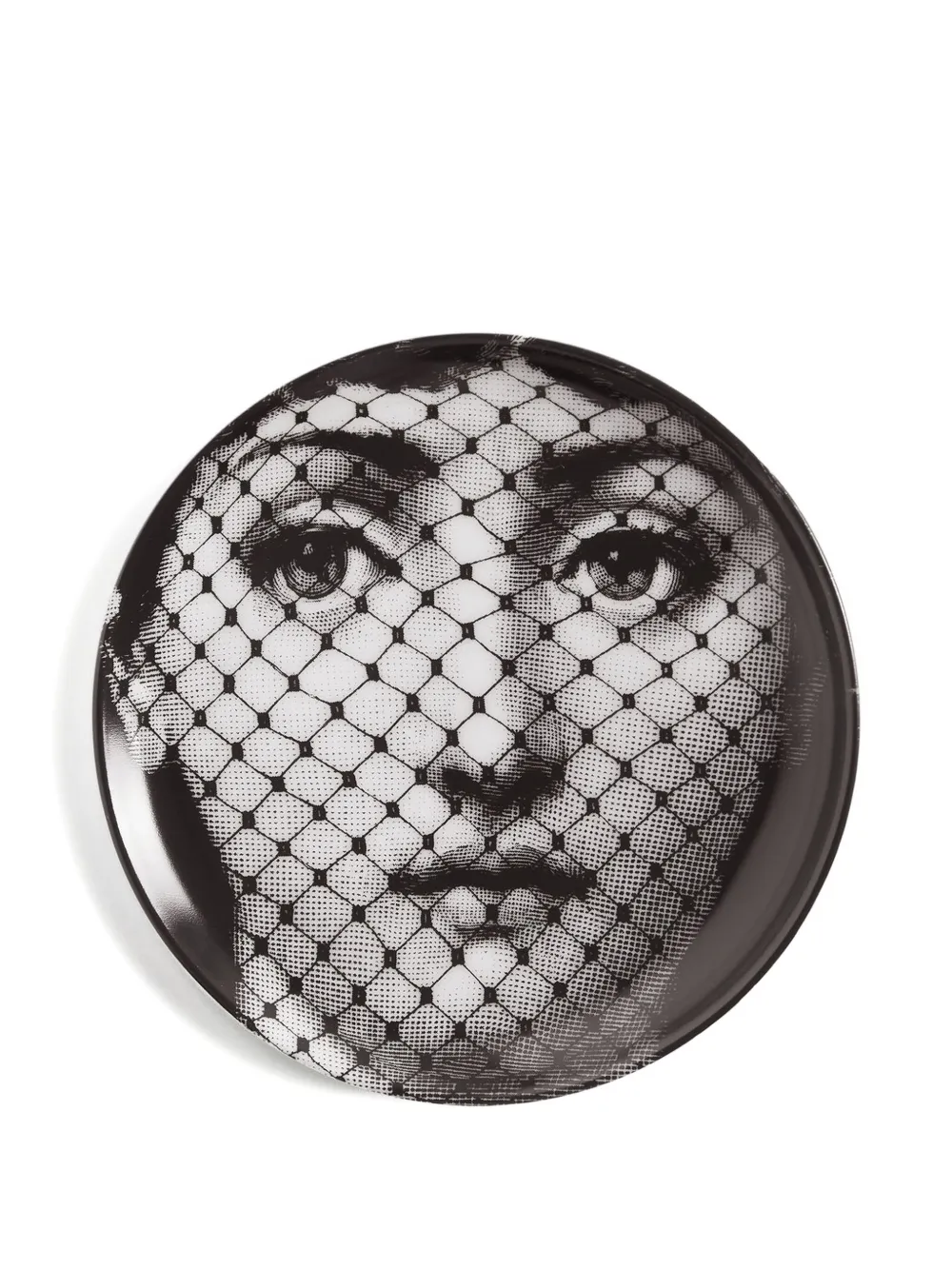 Fornasetti Tema E Variazioni N.78 Plate (10cm) In White