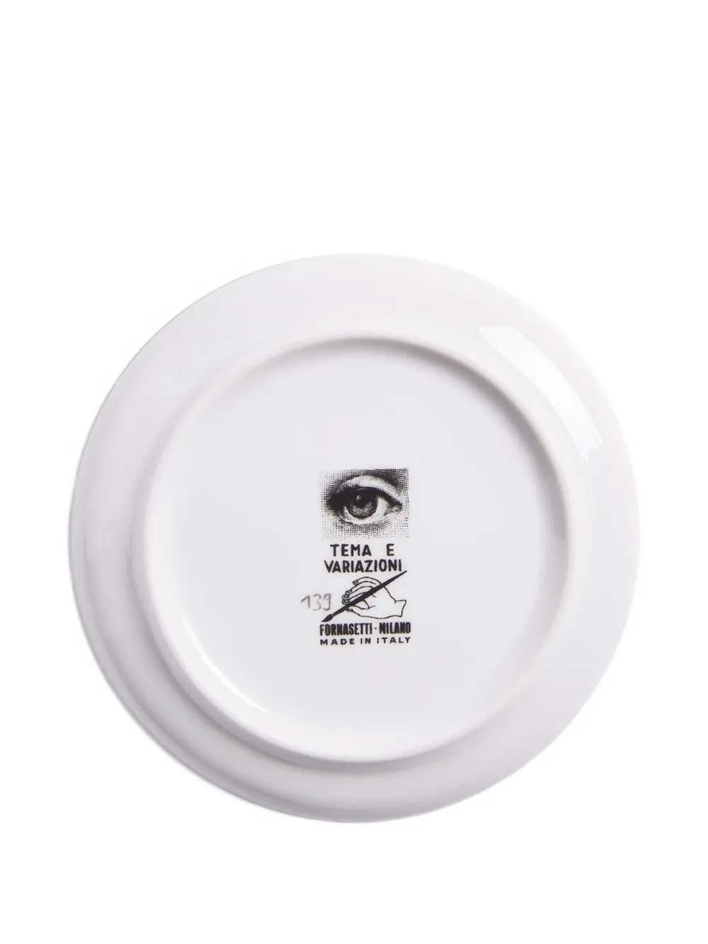 Fornasetti Face-print Porcelain Dish (10cm) In White