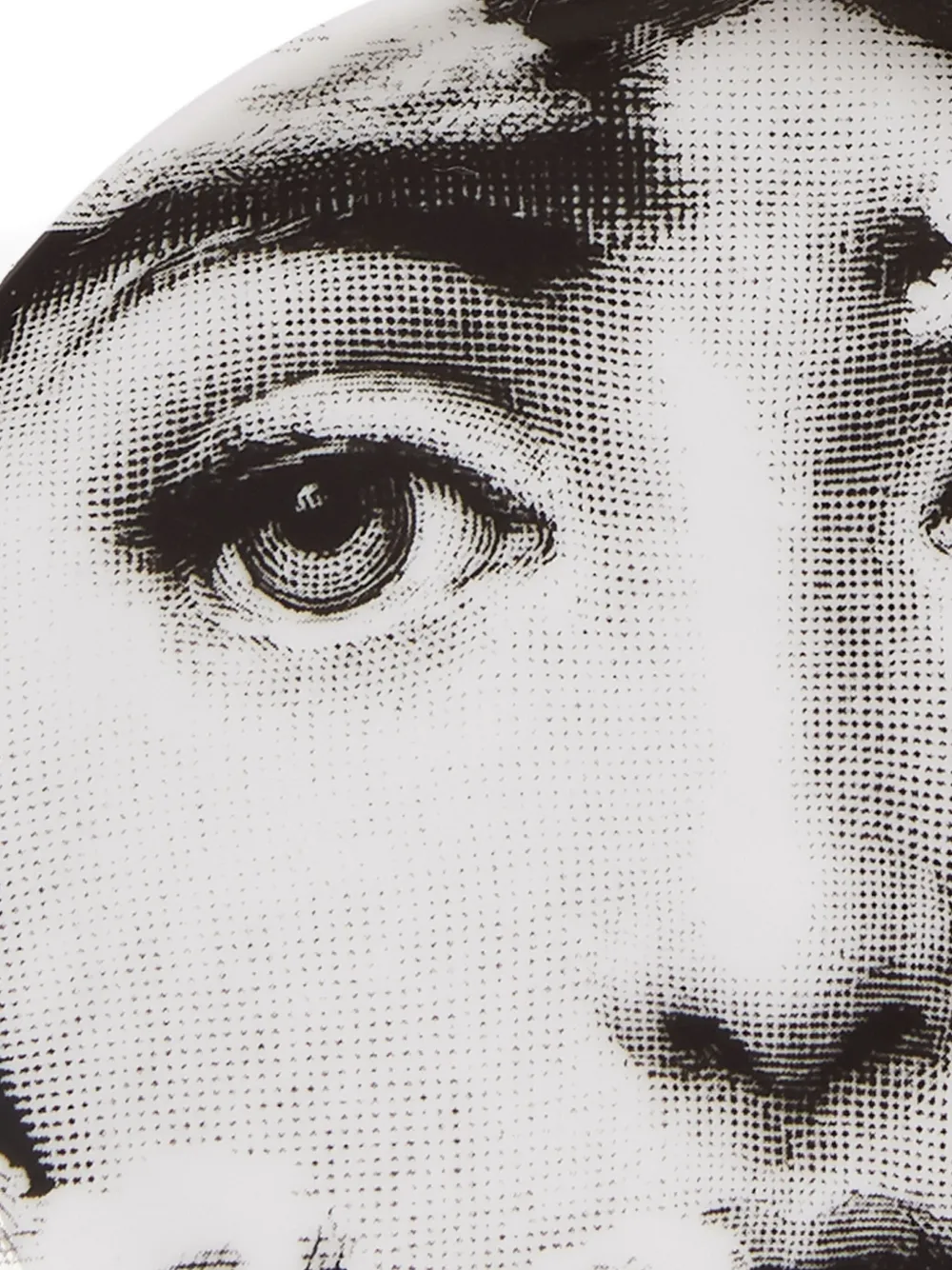 Fornasetti Face-print Porcelain Dish (10cm) In White