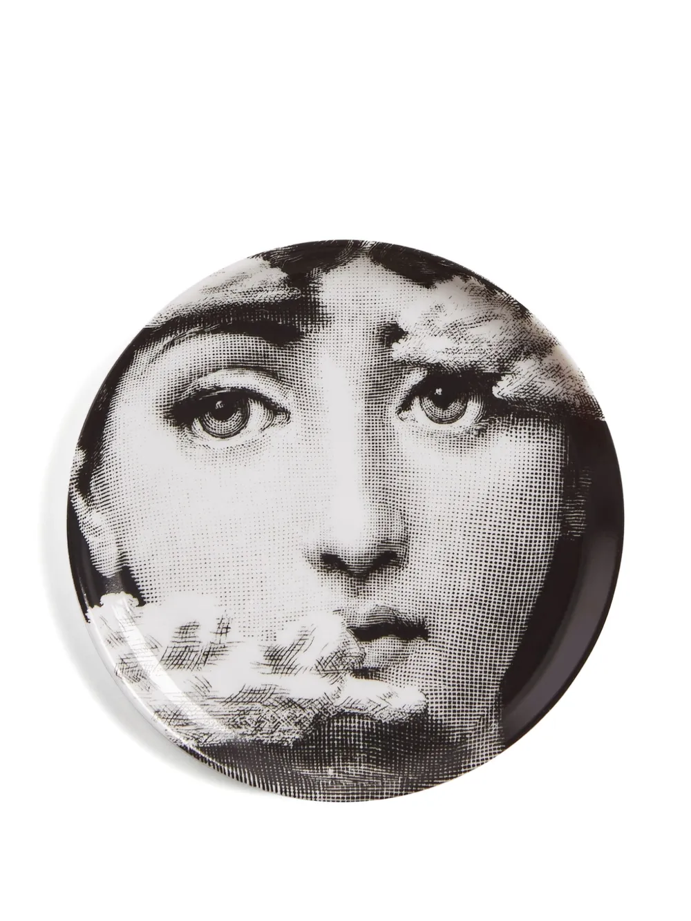 Fornasetti Face-print Porcelain Dish (10cm) In White