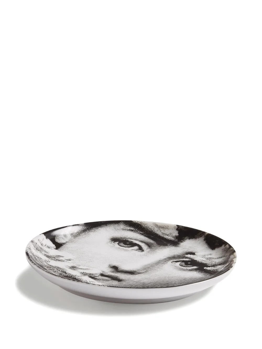 Fornasetti Face-print Porcelain Dish (10cm) In White