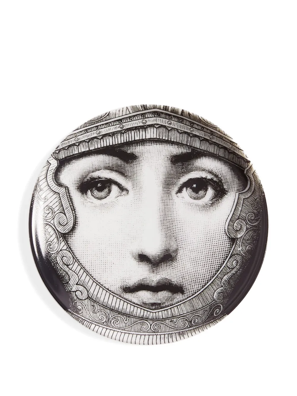 Fornasetti Woman-face Porcelain Holder In White