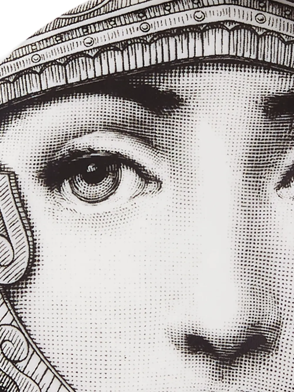 Fornasetti Woman-face Porcelain Holder In Multi