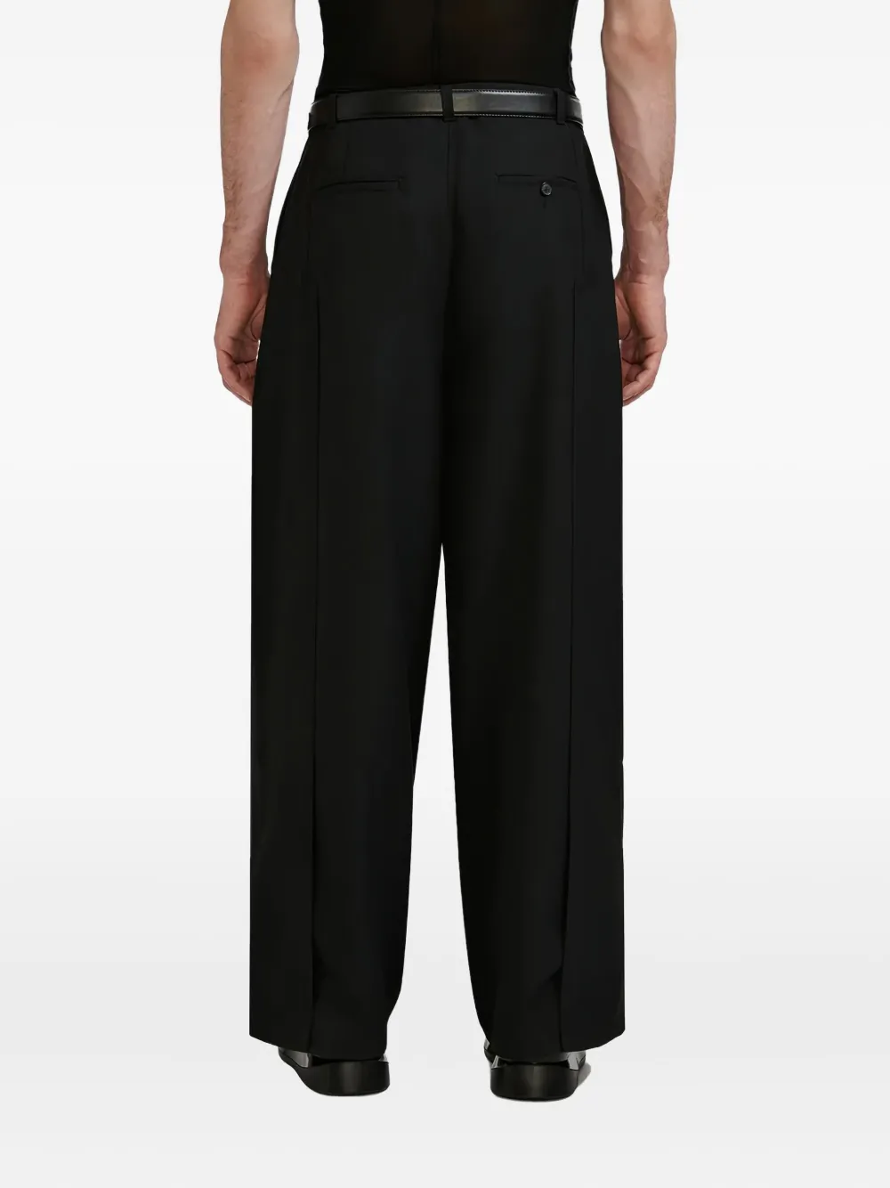 Lgn Louis Gabriel Nouchi Belted Trousers In Black