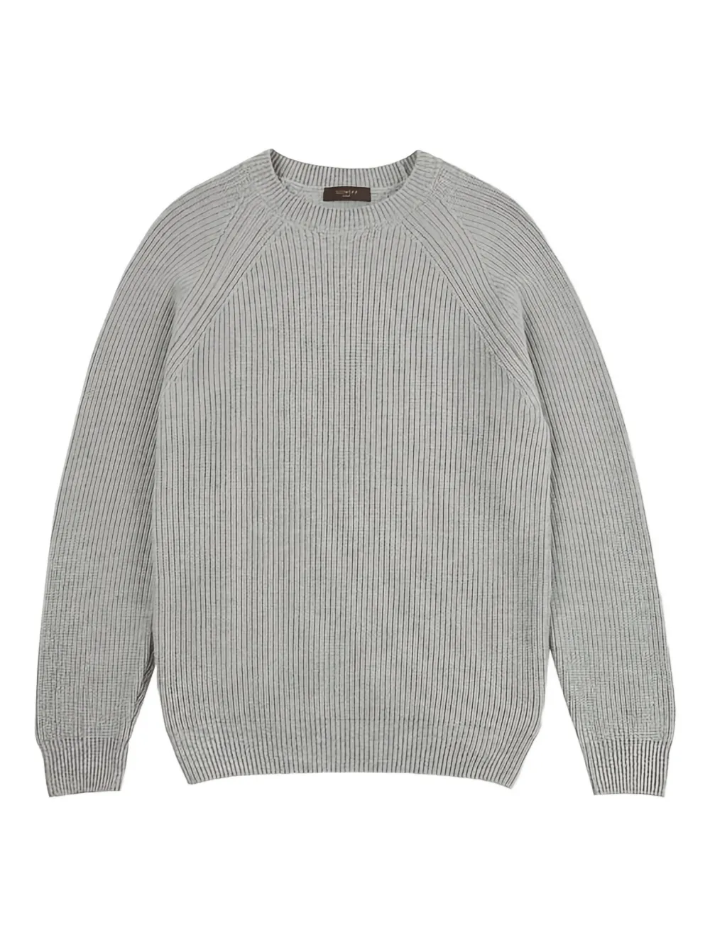 Incotex ribbed crew-neck sweater | Grey | Image 1