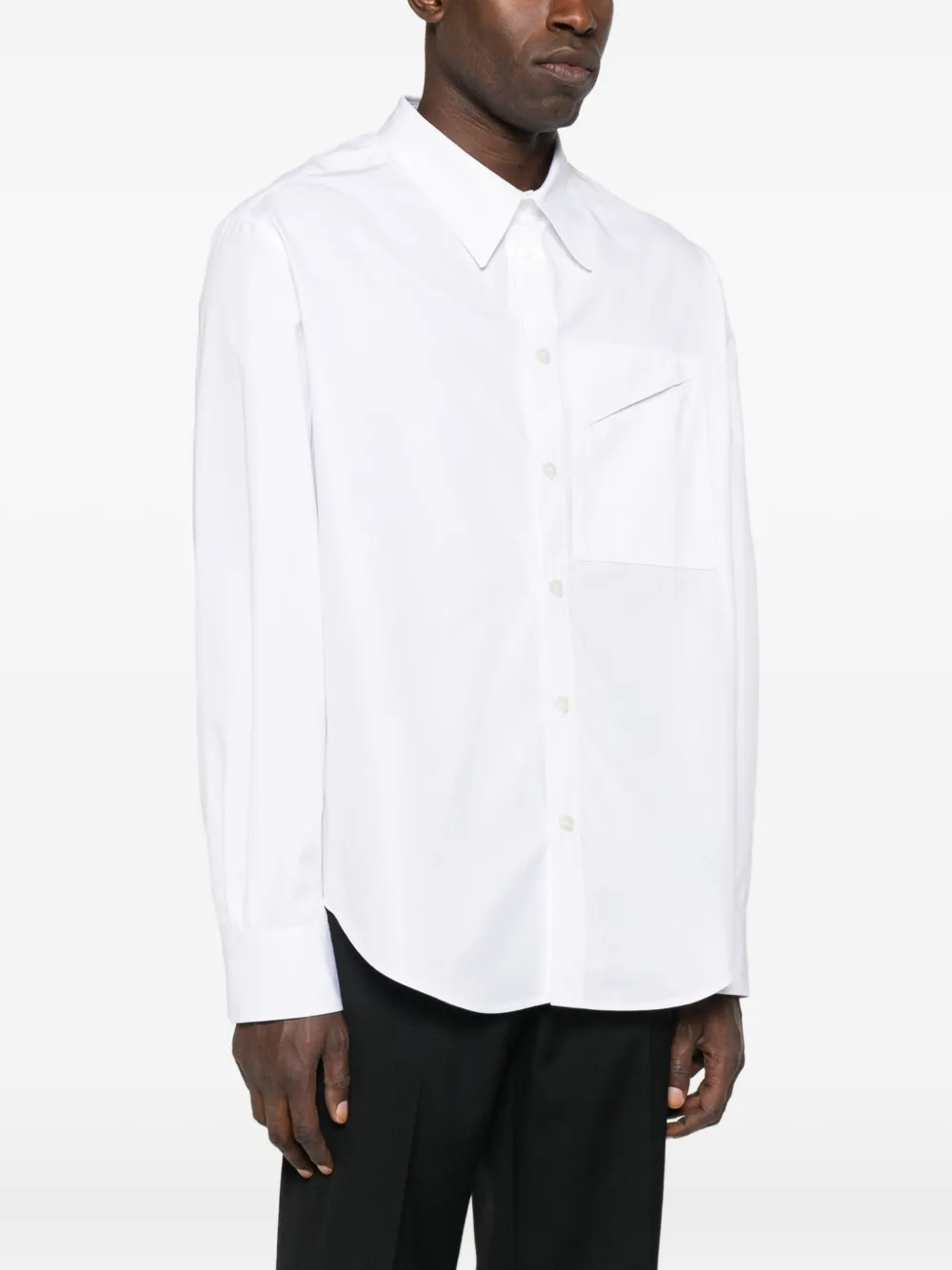 Lgn Louis Gabriel Nouchi Long Sleeve Shirt In Blue