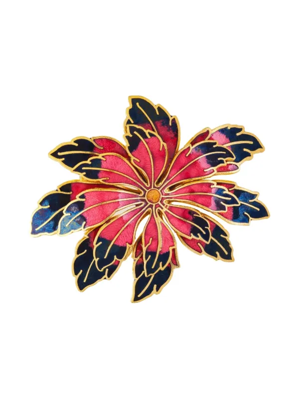 Vieille Broche Fleur Vintage – Bijou Fantaisie Sans Marque