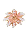 Susan Caplan Vintage 1980s Lotus Flower brooch - Pink