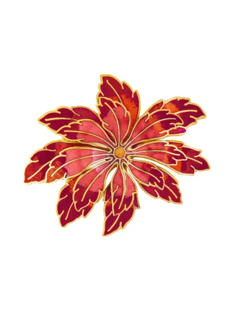 Susan Caplan Vintage 1980s Lotus Flower brooch