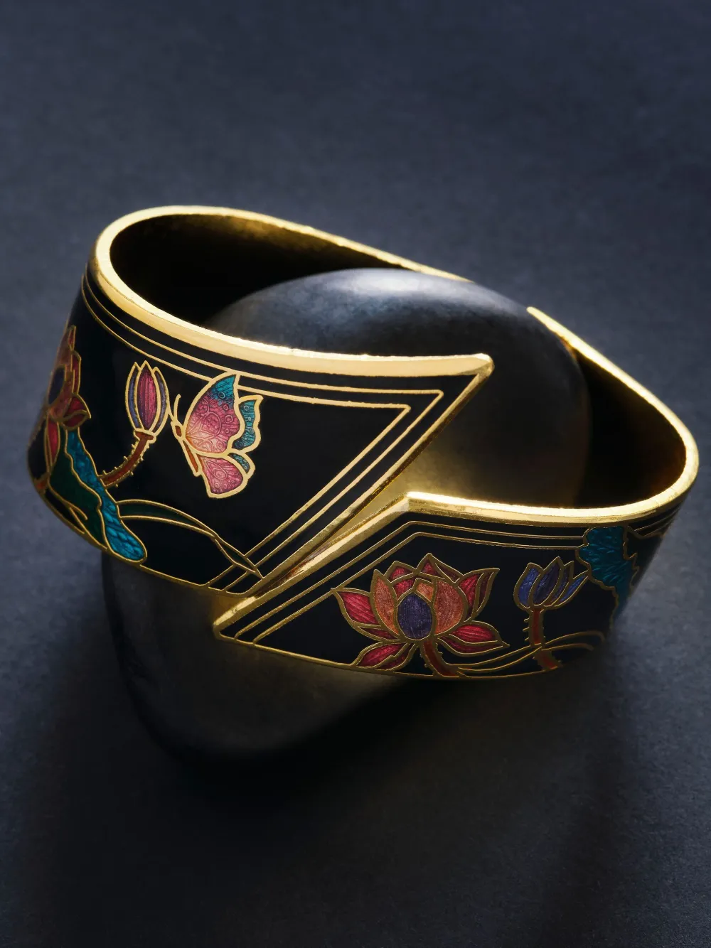 Susan Caplan Vintage 1980s Cloisonné cuff bracelet | Image 2