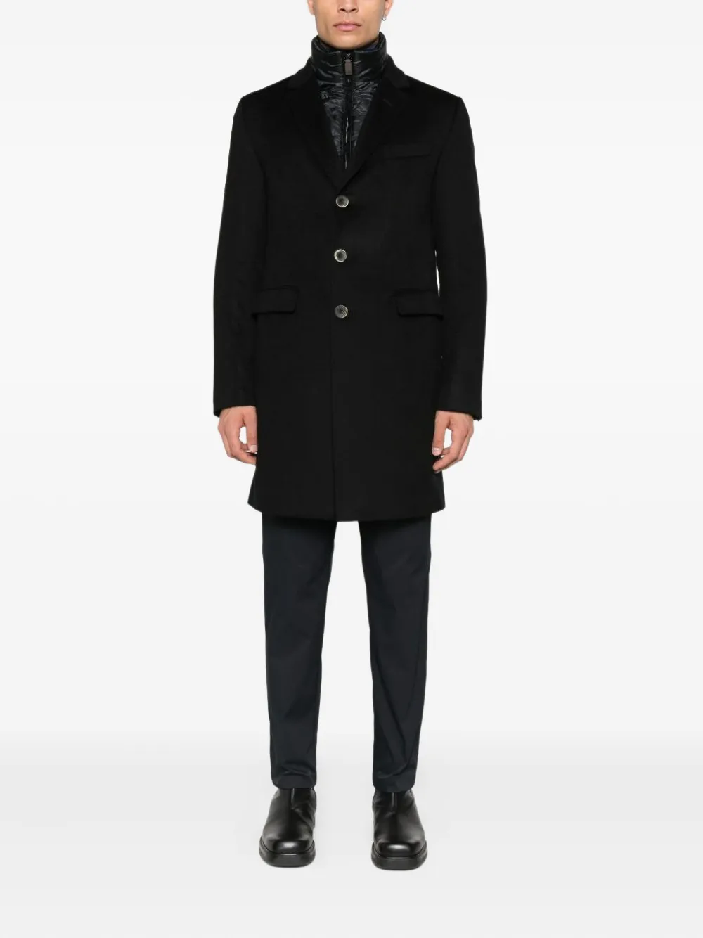 Herno single-breasted cashmere coat | Single Breasted Coats | Image 2