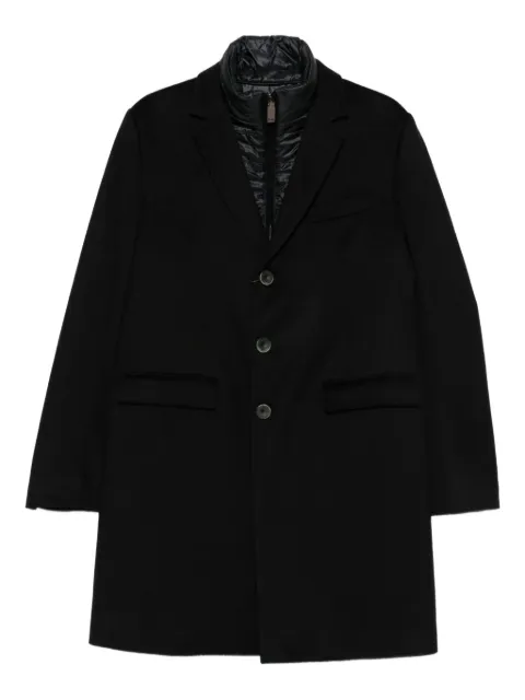 Herno single-breasted cashmere coat